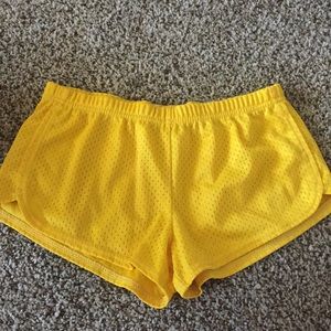 Yellow neon soffe shorts